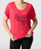 T-Shirt mit Tunnelzug pink