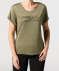 T-Shirt mit Tunnelzug Khaki
