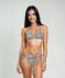 Bikini mit Muscheln Leopardendruck