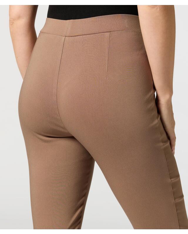 Bengaline trousers with elasticated waistband for women, light brown (KiK Bengalinhose mit elastischem Bund (hellbraun)) — KiK, authentic German product in Morocco
