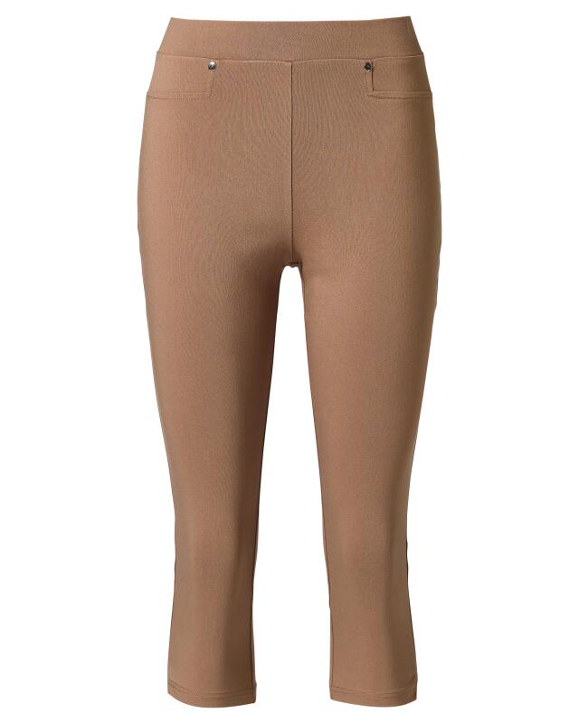 Bengaline trousers with elasticated waistband for women, light brown (KiK Bengalinhose mit elastischem Bund (hellbraun)) — KiK, authentic German product in Morocco
