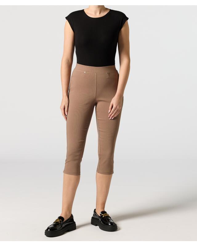 Bengaline trousers with elasticated waistband for women, light brown (KiK Bengalinhose mit elastischem Bund (hellbraun)) — KiK, authentic German product in Morocco