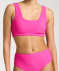 Bikini-Oberteil in Bustierform pink