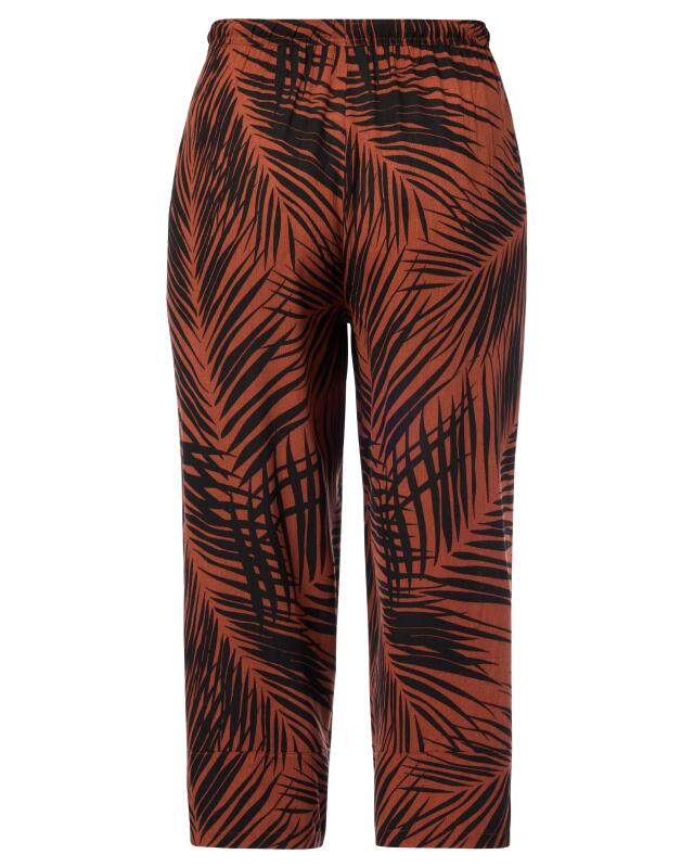 Oversized trousers for women, light brown printed (KiK Hose Oversize (hellbraun bedruckt)) — KiK, authentic German product in Morocco