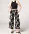 Culotte van viscose zwart/wit