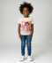 T-Shirt aus Baumwolle creme