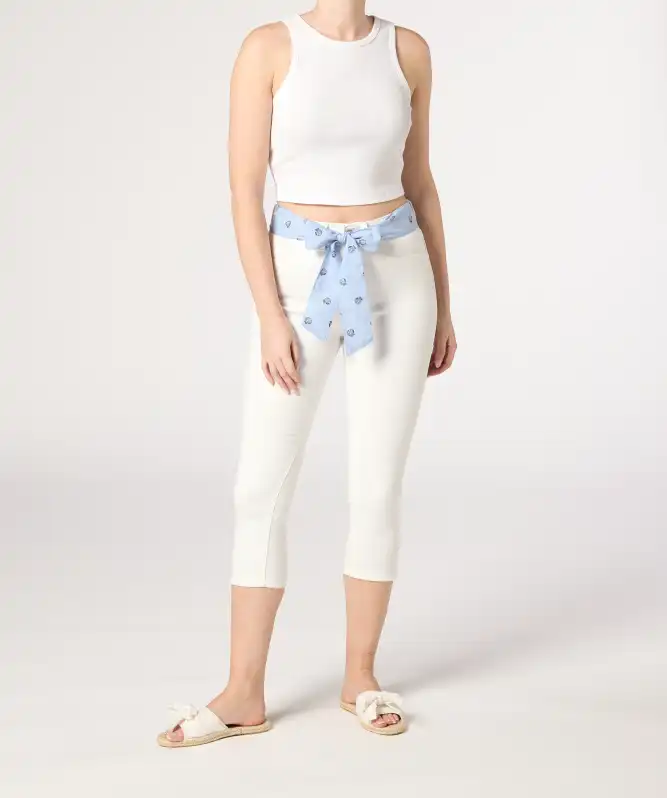 Twillhose mit Gürtel