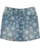 Jeans-Skort mit Blumen jeansblau