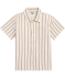 Gestreiftes Baumwollhemd creme