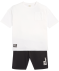 Kinder T-shirt + korte broek wit