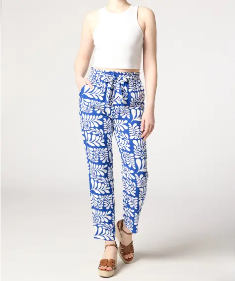 Viskose-Hose mit Bindegürtel