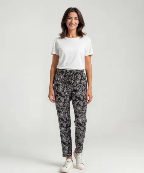 Broek van viscose