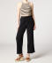 Weite Musselinhose schwarz