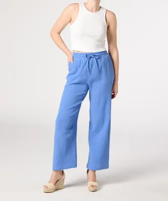 Weite Musselinhose