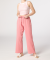 Weite Musselinhose hellrosa