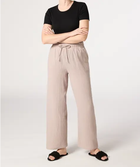 Weite Musselinhose