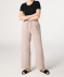 Weite Musselinhose naturfarben