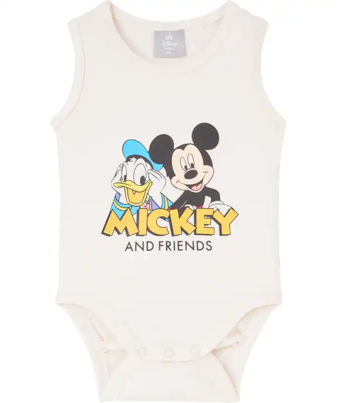 Baby romper met Mickey and Friends