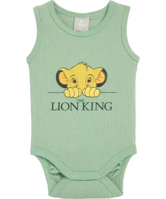 Ärmelloser Body in Khaki