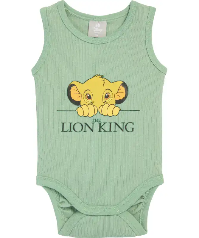 Ärmelloser Body in Khaki