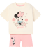 T-Shirt + Radlerhose Beige
