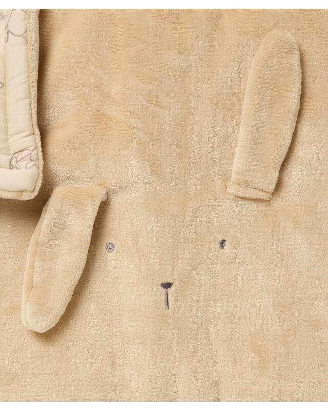 Embroidered baby blanket for boys, natural (KiK Babydecke mit Stickerei (naturfarben)) — KiK, authentic German product in Morocco