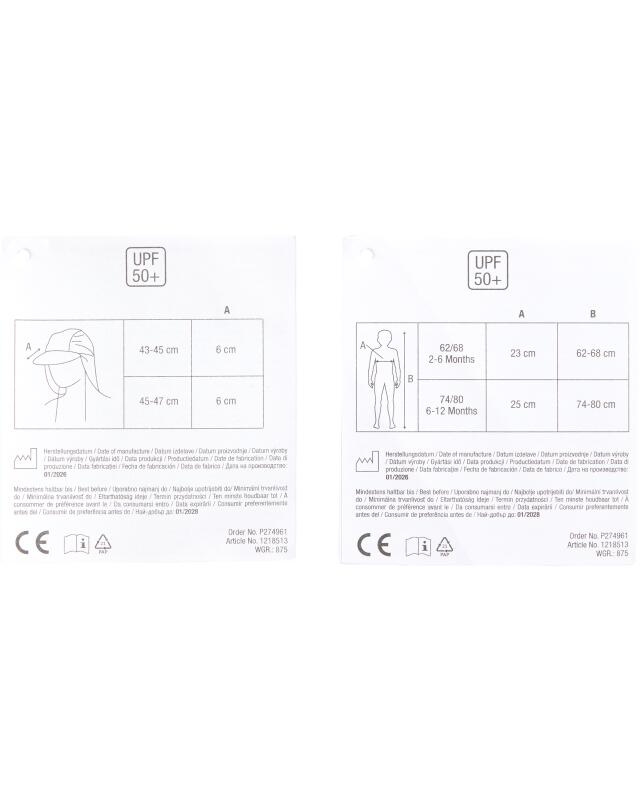Combinaison de bain + bonnet anti-UV bébé garçon, bleu clair (KiK Schwimmanzug + Mütze mit UV-Schutz (hellblau)) — KiK, produit allemand authentique au Maroc