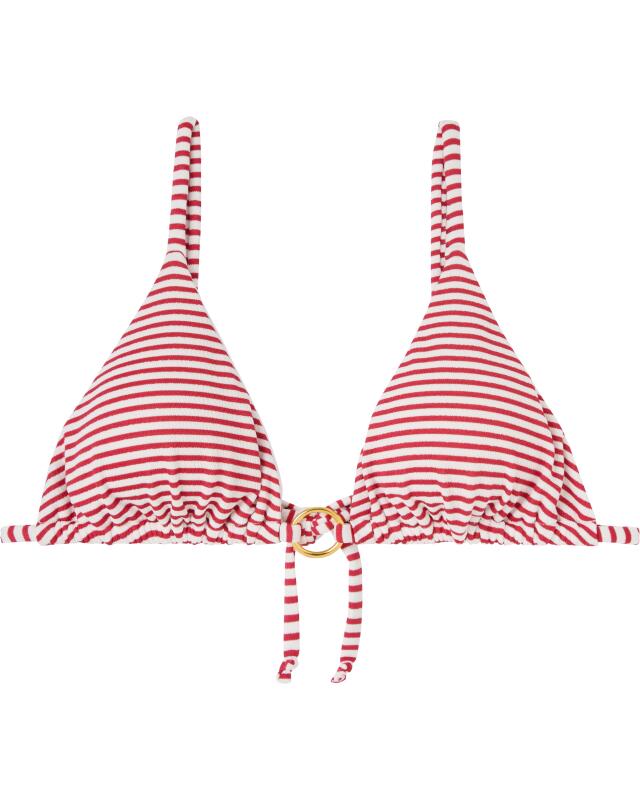 Haut de bikini à rayures femme, rouge rayé (KiK Gestreiftes Bikini-Oberteil (rot gestreift)) — KiK, produit allemand authentique au Maroc