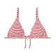 Top de bikini a rayas