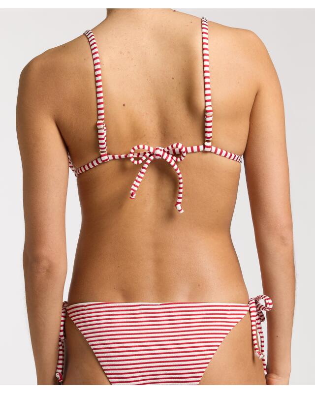 Haut de bikini à rayures femme, rouge rayé (KiK Gestreiftes Bikini-Oberteil (rot gestreift)) — KiK, produit allemand authentique au Maroc