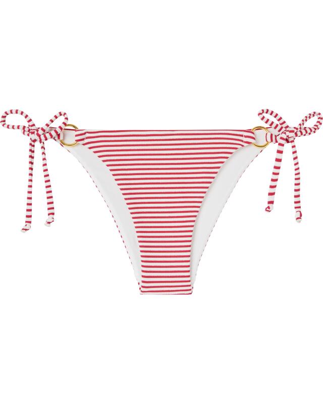 Striped bikini bottoms for women, red striped (KiK Gestreifter Bikini-Slip (rot gestreift)) — KiK, authentic German product in Morocco
