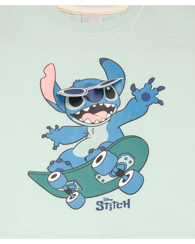 تيشيرت Stitch + شورت للرضيع، أخضر نعناعي (KiK Stitch T-Shirt + Shorts (mintgrün)) — KiK, منتج ألماني أصلي في المغرب