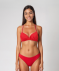 Triangel Bikini-Oberteil rot
