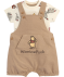 Winnie the Pooh Newborn Body + Latzhose naturfarben
