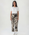 Culotte mit AOP schwarz bedruckt