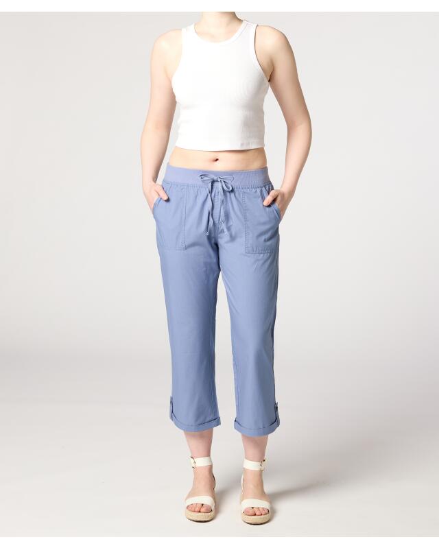 Pantalon longueur capri femme, bleu clair (KiK Hose in Caprilänge (hellblau)) — KiK, produit allemand authentique au Maroc