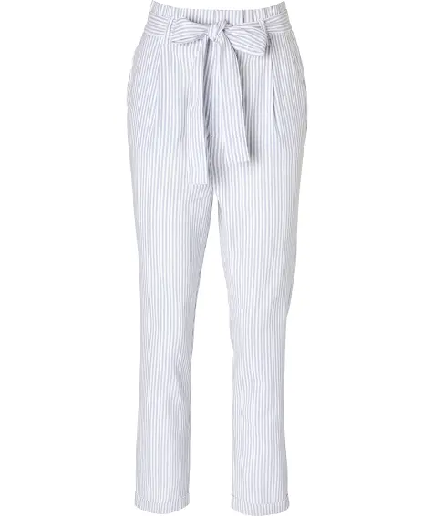 Broek met stoffen riem