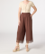 Culotte mit weitem Bein braun