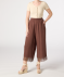 Culotte mit weitem Bein braun