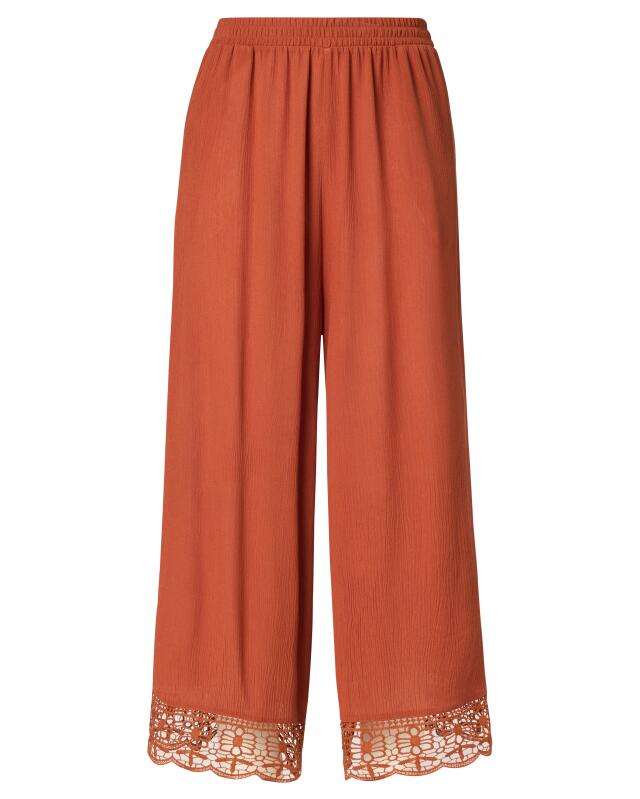 Wide-leg culottes for women, rust brown (KiK Culotte mit weitem Bein (rostbraun)) — KiK, authentic German product in Morocco