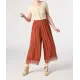 Pantalón culotte de pierna ancha