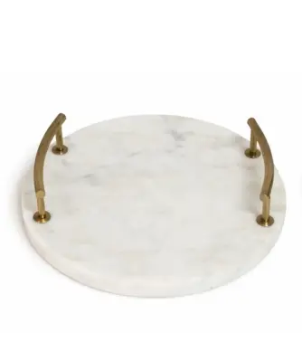 Dekotablett aus Marmor