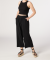 Culotte mit Leinenanteil schwarz