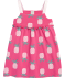Sommerkleid mit Ananasmuster pink