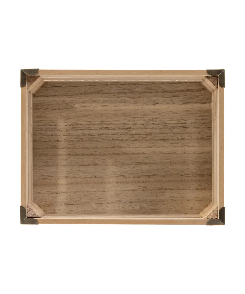 Aufbewahrungskiste Holzlatten, naturfarben