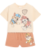T-Shirt + Shorts camel