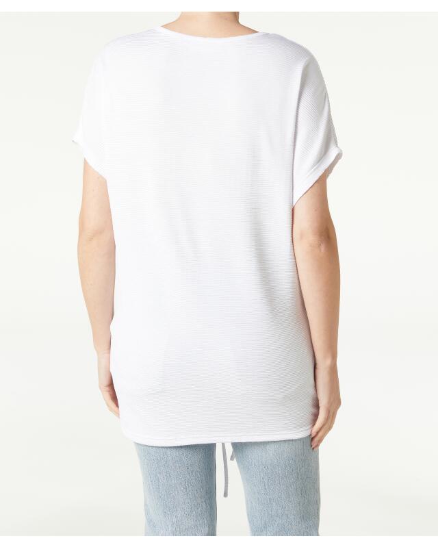 T-shirt à cordon de serrage femme, blanc (KiK T-Shirt mit Tunnelzug (weiß)) — KiK, produit allemand authentique au Maroc