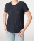 T-Shirt mit Lochmuster dunkelblau