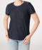 T-Shirt mit Lochmuster dunkelblau