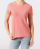 T-Shirt mit Lochmuster hellrosa